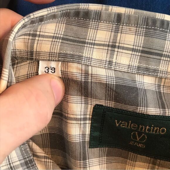 Valentino jeans plaid shirt - Picture 6 of 6